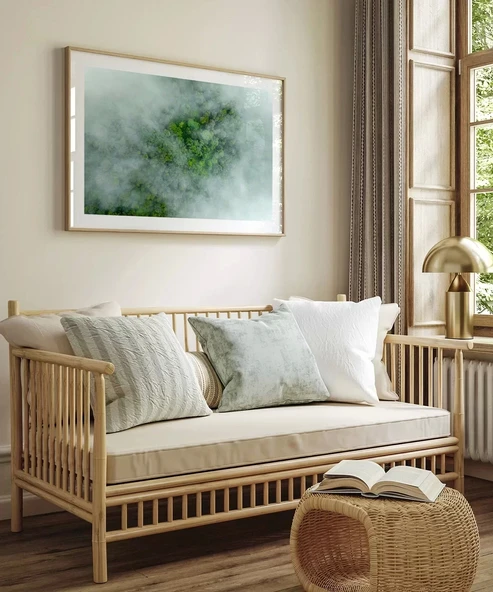 Çerçevesiz Poster Sisli Orman - Resim 3