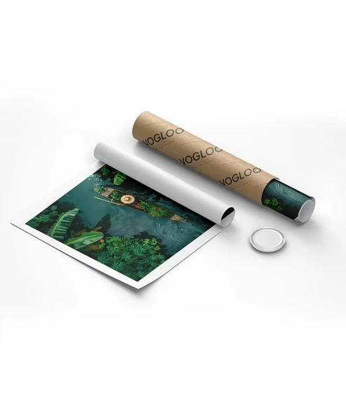 Çerçevesiz Poster Tropikal Nehirde Yolculuk - Resim 8