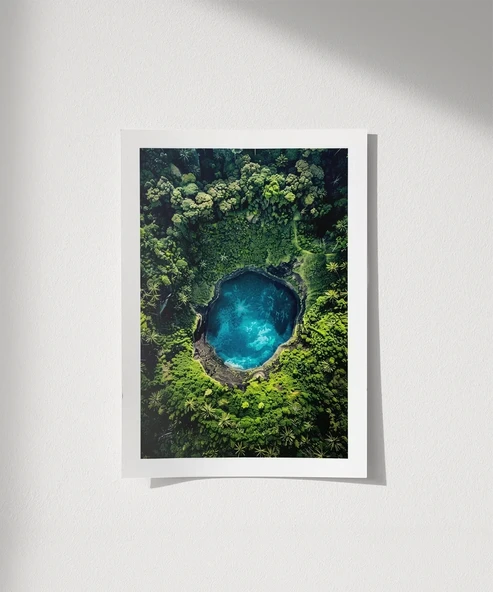 Çerçevesiz Poster Yeşil Cennet ürün görseli