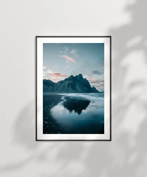 Çerçevesiz Poster Yansıyan Zirveler - Resim 6