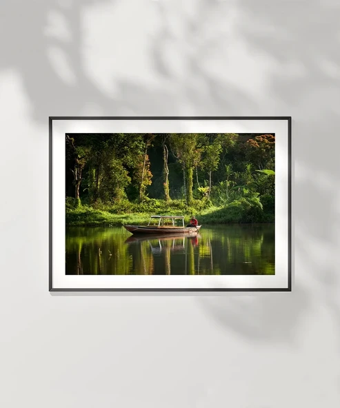Çerçevesiz Poster Huzurlu Nehir Gezisi - Resim 6