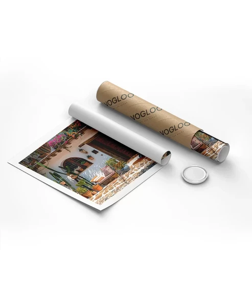 Çerçevesiz Poster Doğanın Renkleriyle Süslenen Ev - Resim 8