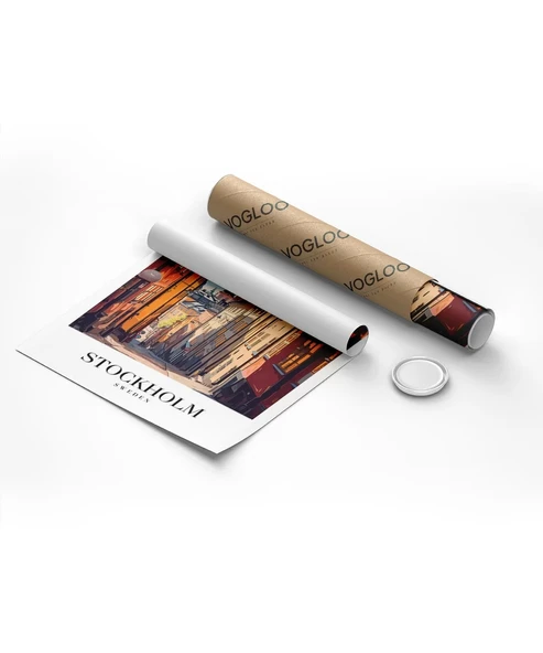 Çerçevesiz Poster Gamla Stan'ın Zarif Sokakları - Resim 8