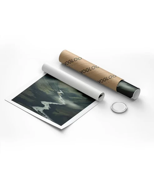 Çerçevesiz Poster Sisler İçinde Nehir - Resim 8