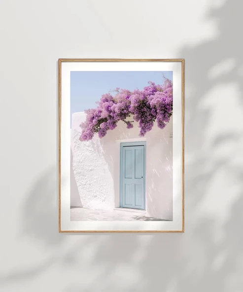 Çerçevesiz Poster Mor Çiçeklerin Gölgesinde - Resim 7