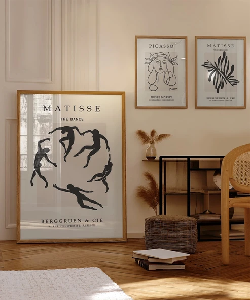 Çerçevesiz Poster Sanat Tarihinden İlham 3'lü - Resim 3