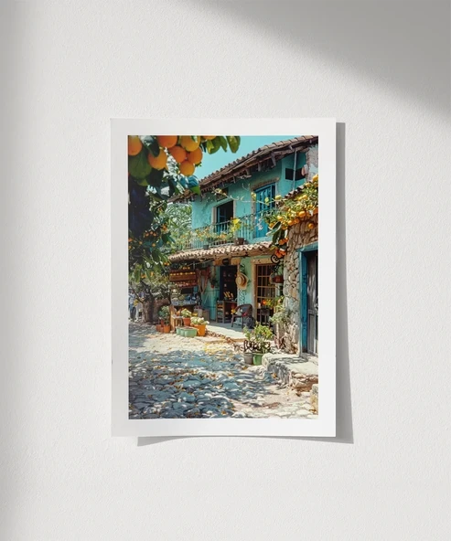 Çerçevesiz Poster Taş Sokakların Huzuru ürün görseli