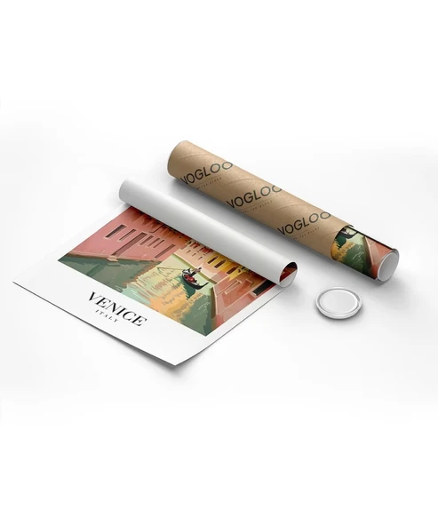 Çerçevesiz Poster Gondollar Şehri - Resim 8