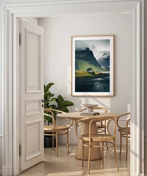 Çerçevesiz Poster Nehir Kıyısında Huzur - Resim 4