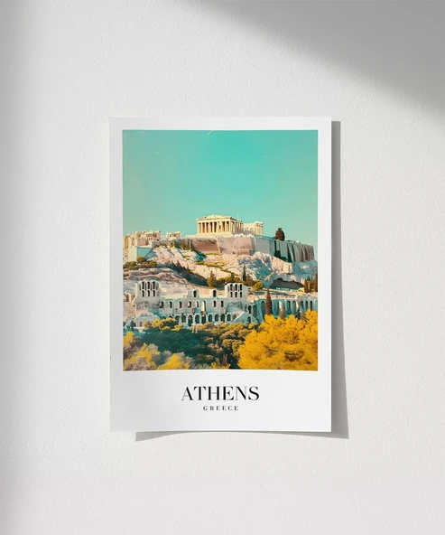 Çerçevesiz Poster Antik ve Modern Şehir ürün görseli