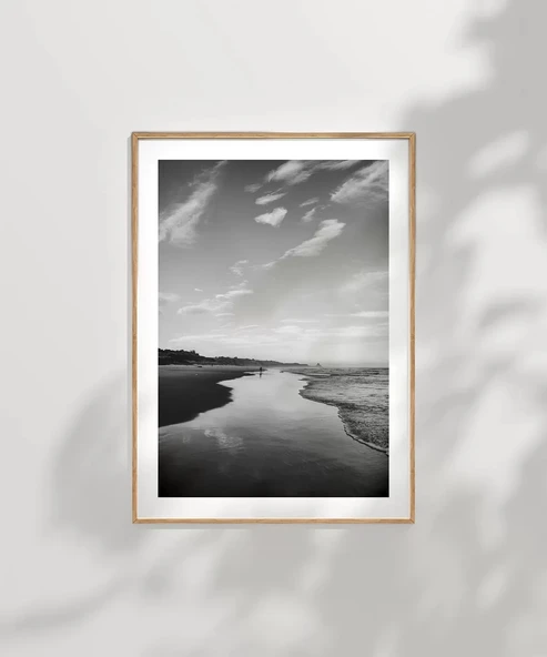 Çerçevesiz Poster Monokrom Dinginlik - Resim 7