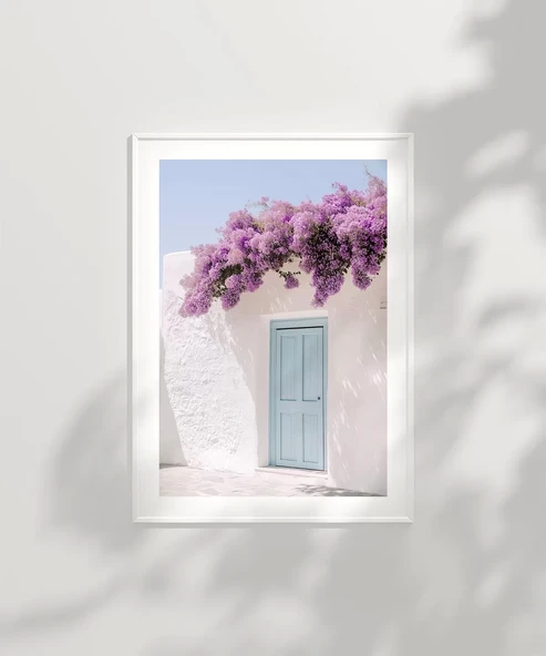 Çerçevesiz Poster Mor Çiçeklerin Gölgesinde - Resim 2