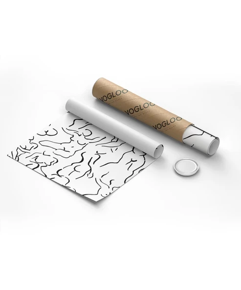 Çerçevesiz Poster Modern Sanat Stilinde Soyut Nü Desenli - Resim 8