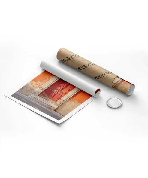 Çerçevesiz Poster Akdeniz Kırmızı Kapı - Resim 8