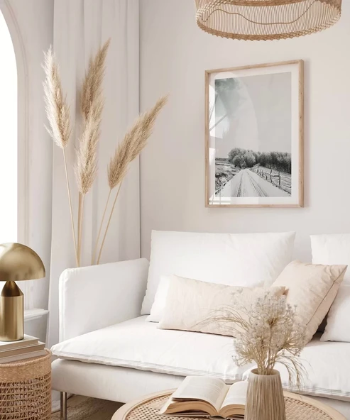 Çerçevesiz Poster Karlar Altında - Resim 4