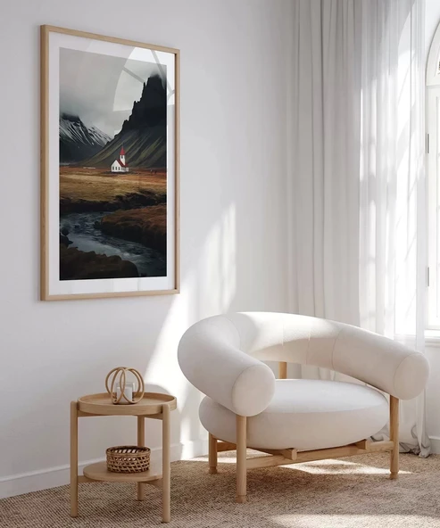 Çerçevesiz Poster Doğanın Kucağında Dua - Resim 3