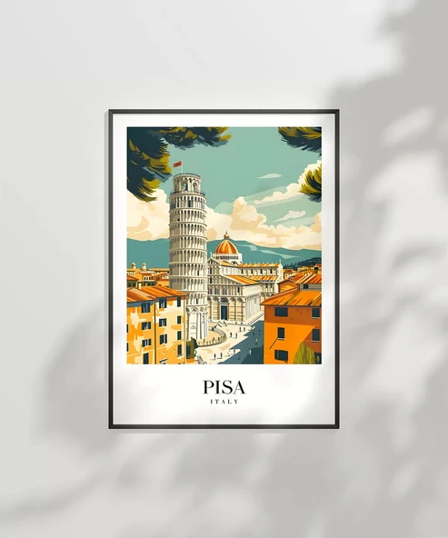 Çerçevesiz Poster Toskana’nın İncisi Pisa - Resim 6