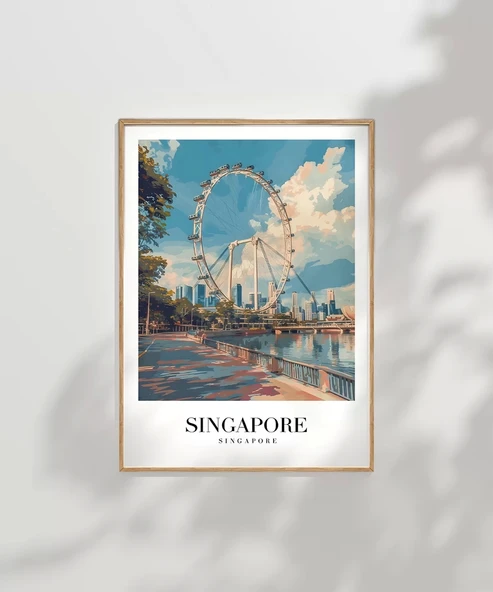 Çerçevesiz Poster Marina Bay'ın Parlak Yüzü - Resim 7