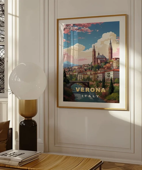 Çerçevesiz Poster Romantizmin Şehri - 3