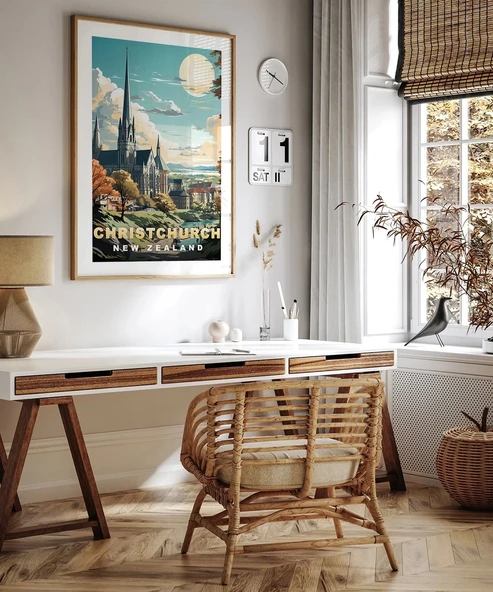 Çerçevesiz Poster Gotik Zarafetin Yeşil Diyarı - Resim 5