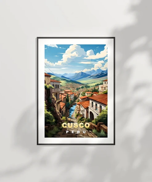 Çerçevesiz Poster And Dağlarının Kalbinde Cusco - 7