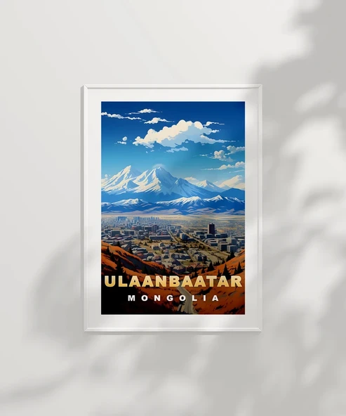 Çerçevesiz Poster Ulaanbaatar ve Dağların Görkemi - Resim 2