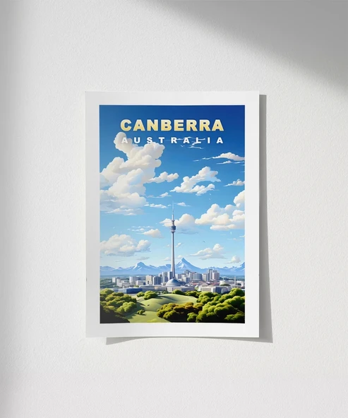 Çerçevesiz Poster Gökyüzüne Dokunan Başkent - 1
