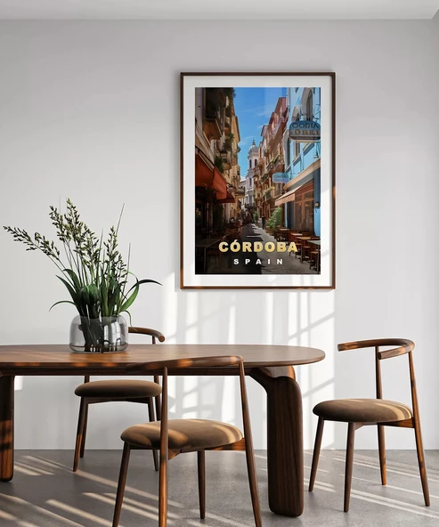 Çerçevesiz Poster Córdoba'nın Tarihi Sokakları - Resim 5