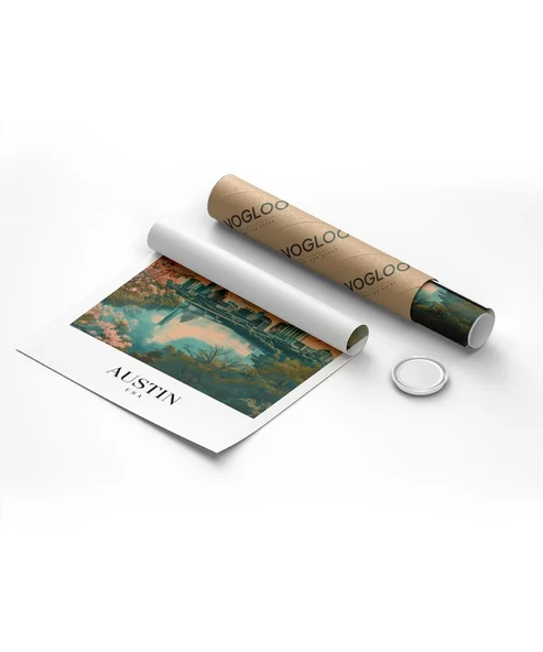 Çerçevesiz Poster Doğa ve Şehir Arasında - Resim 8