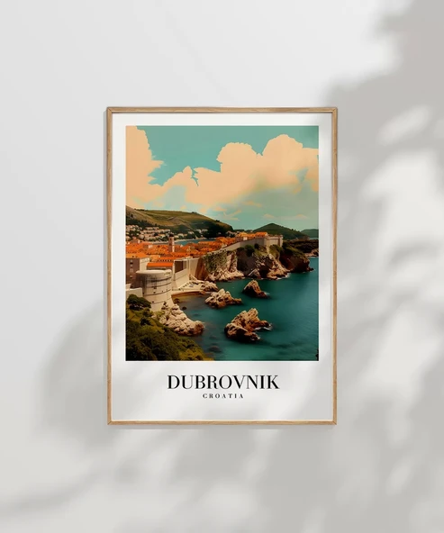 Çerçevesiz Poster Dubrovnik Eski Şehir - Resim 6