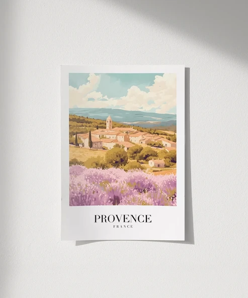 Çerçevesiz Poster Provence Doğası ve Mimari - 1