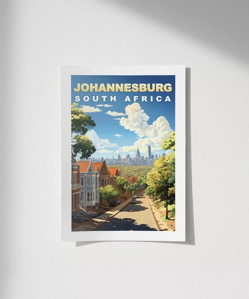 Çerçevesiz Poster Güney Afrika'nın Kalbi Johannesburg ürün görseli