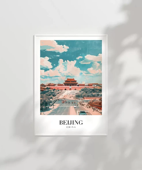 Çerçevesiz Poster Pekin'in Tarihi Kapısı - Resim 2