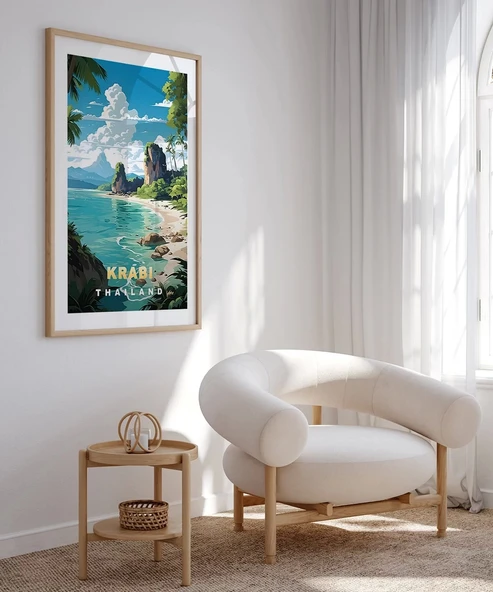 Çerçevesiz Poster Krabi, Tayland Seyahat - Resim 3
