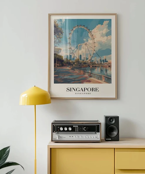 Çerçevesiz Poster Marina Bay'ın Parlak Yüzü - Resim 3