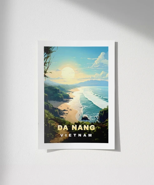 Çerçevesiz Poster Da Nang’ın Altın Kıyıları - 1