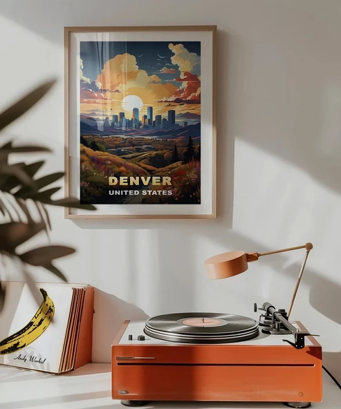 Çerçevesiz Poster Denver'ın Parlayan Ufku - Resim 3