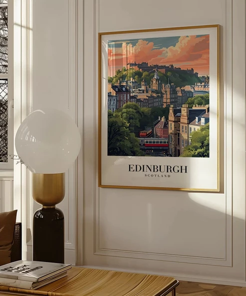 Çerçevesiz Poster Edinburgh'un Tarihi Tepeleri - Resim 3