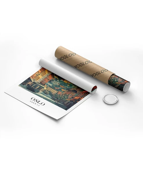 Çerçevesiz Poster Oslo Kuzey'in Sakin Ritmi - Resim 8