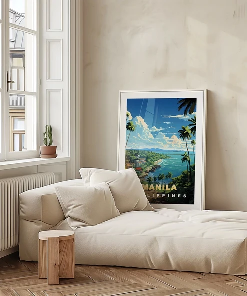 Çerçevesiz Poster Manila Tropik Sahil Manzarası - Resim 4