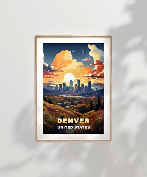 Çerçevesiz Poster Denver'ın Parlayan Ufku - Resim 7