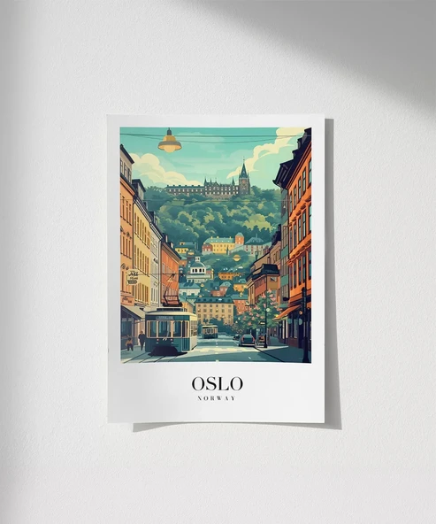 Çerçevesiz Poster Oslo Kuzey'in Sakin Ritmi ürün görseli