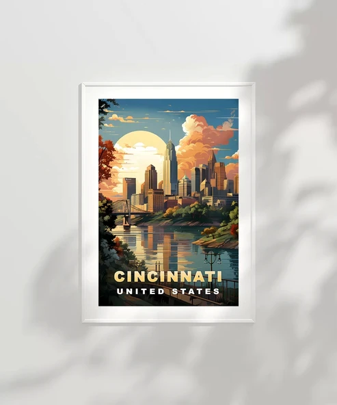 Çerçevesiz Poster Nehrin ve Güneşin Şehri - 2