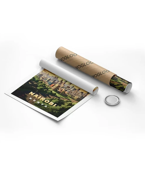 Çerçevesiz Poster Nairobi Şehir Manzarası - Resim 8