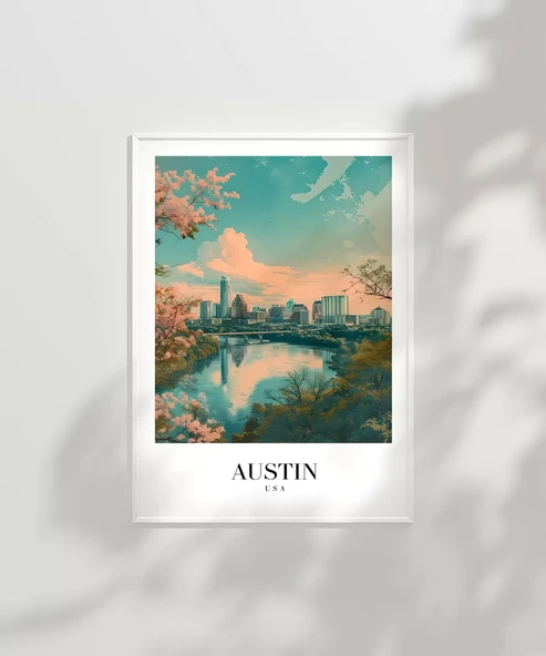 Çerçevesiz Poster Doğa ve Şehir Arasında - Resim 2