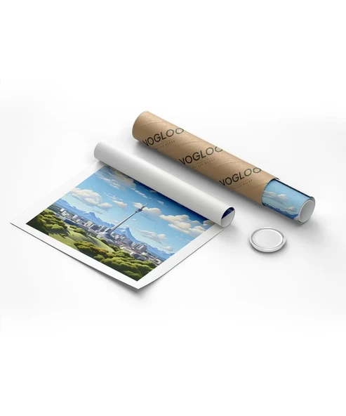 Çerçevesiz Poster Gökyüzüne Dokunan Başkent - 8