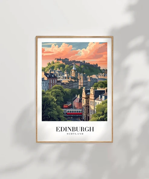 Çerçevesiz Poster Edinburgh'un Tarihi Tepeleri - Resim 7