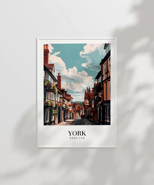 Çerçevesiz Poster York Tarihi Sokakları - Resim 2