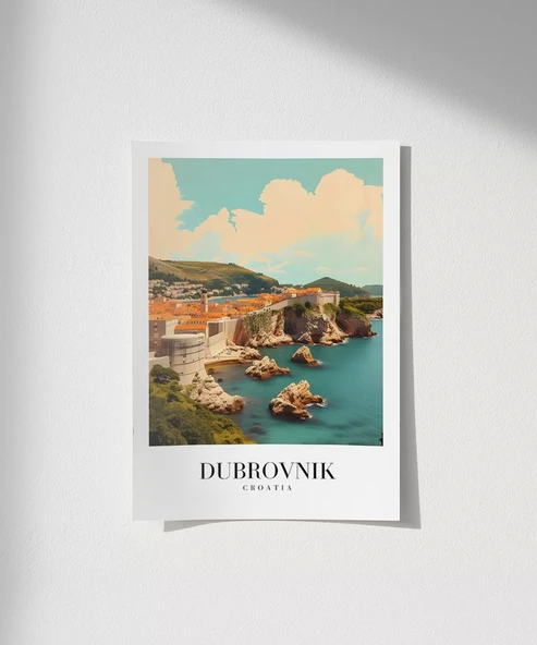 Çerçevesiz Poster Dubrovnik Eski Şehir ürün görseli