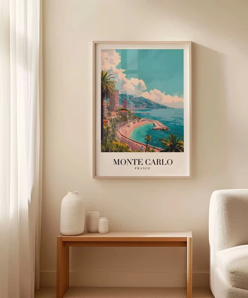 Çerçevesiz Poster Lüks ve Akdeniz'in Buluştuğu Yer - Resim 3